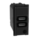 BTICINO - Caricatore USB con due porte tipo C - 15W