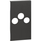 BTICINO - Cover per presa TV art. K4210M2D - 2 moduli - nera KG26M2