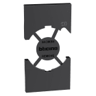BTICINO - Cover per presa standard Italia P40 + USB - Nera