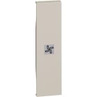 BTICINO - Cover illuminabile con simbolo ventola - 1 modulo, Sand KM01RN