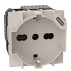 BTICINO - Presa standard Italia P40 con caricatore USB integrato KM4140A16USB