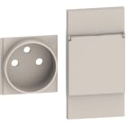 BTICINO - Cover con sportello + top, per prese franco/belga