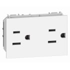 BTICINO - Presa duplex 2P+T 15A 127/250Vac standard americano