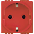 BTICINO - presa standard tedesco rossa L4141R