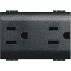 BTICINO - Presa duplex 2P+T 15A 127/250Vac standard americano L4188