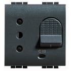 BTICINO - Presa interbloccata magnetotermica 2P+T 10A