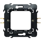 BTICINO - Supporto 2 moduli per placche L4802... Living International - fissaggio con graffette L4702G