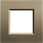BTICINO - Placca quadra Livinglight 2 moduli LNA4802SQ