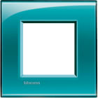 BTICINO - Placca quadra Livinglight 2 moduli