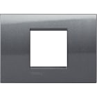 BTICINO - Placca quadra Livinglight 2 moduli centrati LNA4819AC