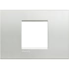 BTICINO - Placca quadra Livinglight 2 moduli centrati