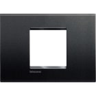 BTICINO - Placca quadra Livinglight 2 moduli centrati