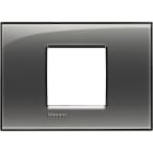BTICINO - Placca quadra Livinglight 2 moduli centrati LNA4819KF