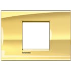 BTICINO - Placca quadra Livinglight 2 moduli centrati