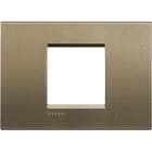 BTICINO - Placca quadra Livinglight 2 moduli centrati