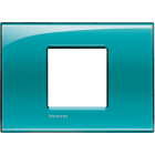 BTICINO - Placca quadra Livinglight 2 moduli centrati