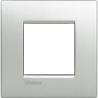 BTICINO - placca AIR 2 moduli - Tech - materiale metallo