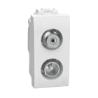 BTICINO - Presa coassiale diretta demiscelata per impianti di antenna TV monoutenza N4214DN