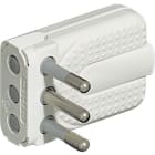 BTICINO - Spina Corner bianca 2P+T 16A salvaspazio - blister S2465TA