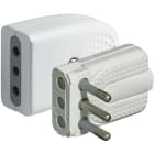 BTICINO - Coppia spina/presa corner 2P+T 10A bianca