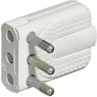 BTICINO - Spina Corner 2P+T 16A salvaspazio - bianca (blister) S2466TA