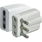 BTICINO - Coppia spina/presa corner bipasso 2P+T 10/16A - bianca (blister)