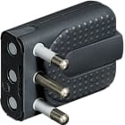 BTICINO - Spina Corner 2P+T 16A salvaspazio - antracite