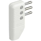 BTICINO - Spina corner a squadra 2P+T 10A salvaspazio - bianco