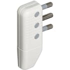 BTICINO - Spina corner a squadra 2P+T 16A salvaspazio - bianco (blister) S2468TA