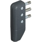 BTICINO - Spina corner a squadra 2P+T 16A salvaspazio - antracite (blister)