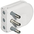 BTICINO - Spina volante 2P+T 16A salvaspazio - bianco S2496TAE