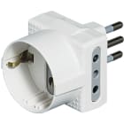 BTICINO - Esp - Adattatore TRIS - 1 presa tedesca 2 prese 10A bianco