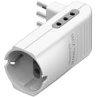 BTICINO - Adattatore salvaspazio Corner bianco - 2 prese 10A e 1 presa tedesca
