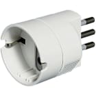 BTICINO - Adattatore con spina 2P+T 10A e presa tedesca - bianco (blister)