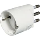 BTICINO - Esp. Adattatore con spina 2P+T 16A e presa tedesca - bianco