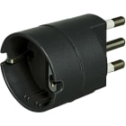 BTICINO - Adattatore con spina 2P+T 16A e presa tedesca - antracite (blister) S3624G