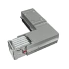 ZUCCHINI - Angolo verticale sinistro in alluminio per condotti sbarre XCM