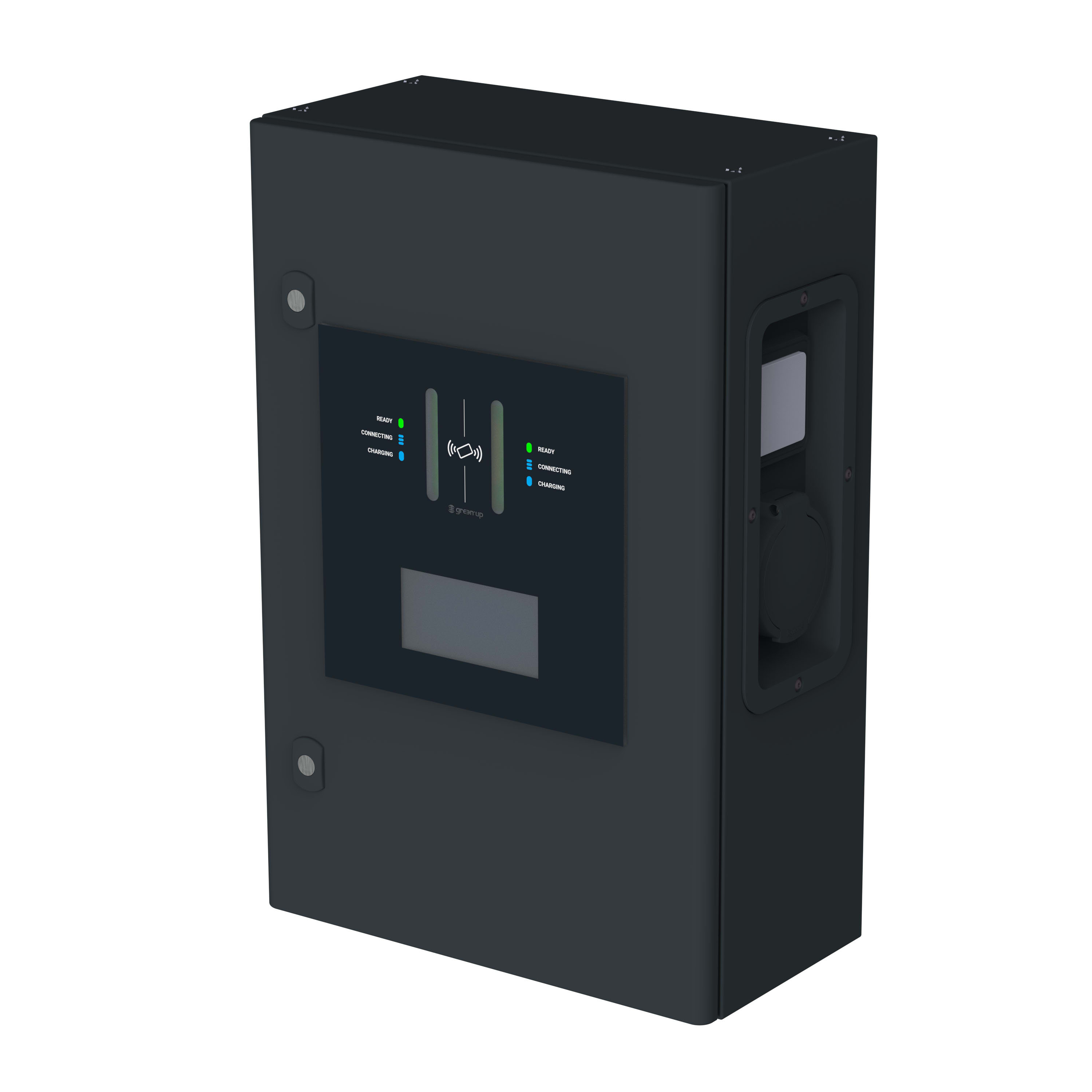 LEGRAND - Stazione ricarica Green Up Control con 2 prese monofase 7,4 kW  / trifase 22 kW  - MODO 3 – Ricarica di 2 veicoli contemporaneamente