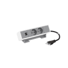 BTICINO - Multiprese per scrivania equipaggiate con prese e caricatori USB MatixGO - 6 moduli - Finitura coperchio: grigio