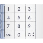 BTICINO - Frontale tastiera finitura Allwhite
