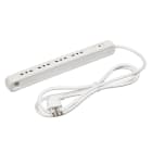 BTICINO - Multipresa ULTRASLIM 4 prese 10/16A e interruttore automatico di sicurezza SAFE - bianca