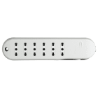 BTICINO - Multipresa SLIM6 bipasso con interruttore safe e cavo - bianca