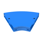 LEGRAND - Curva piana a 45 con coperchio. Altezza: 50 mm