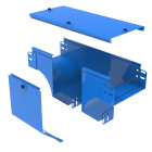 LEGRAND - Derivazione verticale a T in discesa con variazione di piano. Altezza: 100 mm