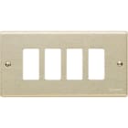 BTICINO - Placca Magic 4 posti per supporto 504R