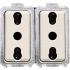 BTICINO - Doppia presa bipasso standard Italia 2P+T 10/16A