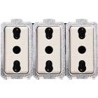BTICINO - Tripla presa bipasso standard Italia 2P+T 10/16A