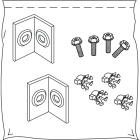 LEGRAND - Set di viti e piastre per affiancamento quadri e armadi MDX800