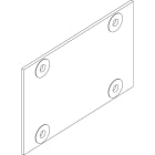 LEGRAND - Piastra di rinforzo piana intermedia per affiancamento HDX