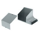 LEGRAND - Curva destra in salita a 90 con variazione di piano. Altezza: 75 mm